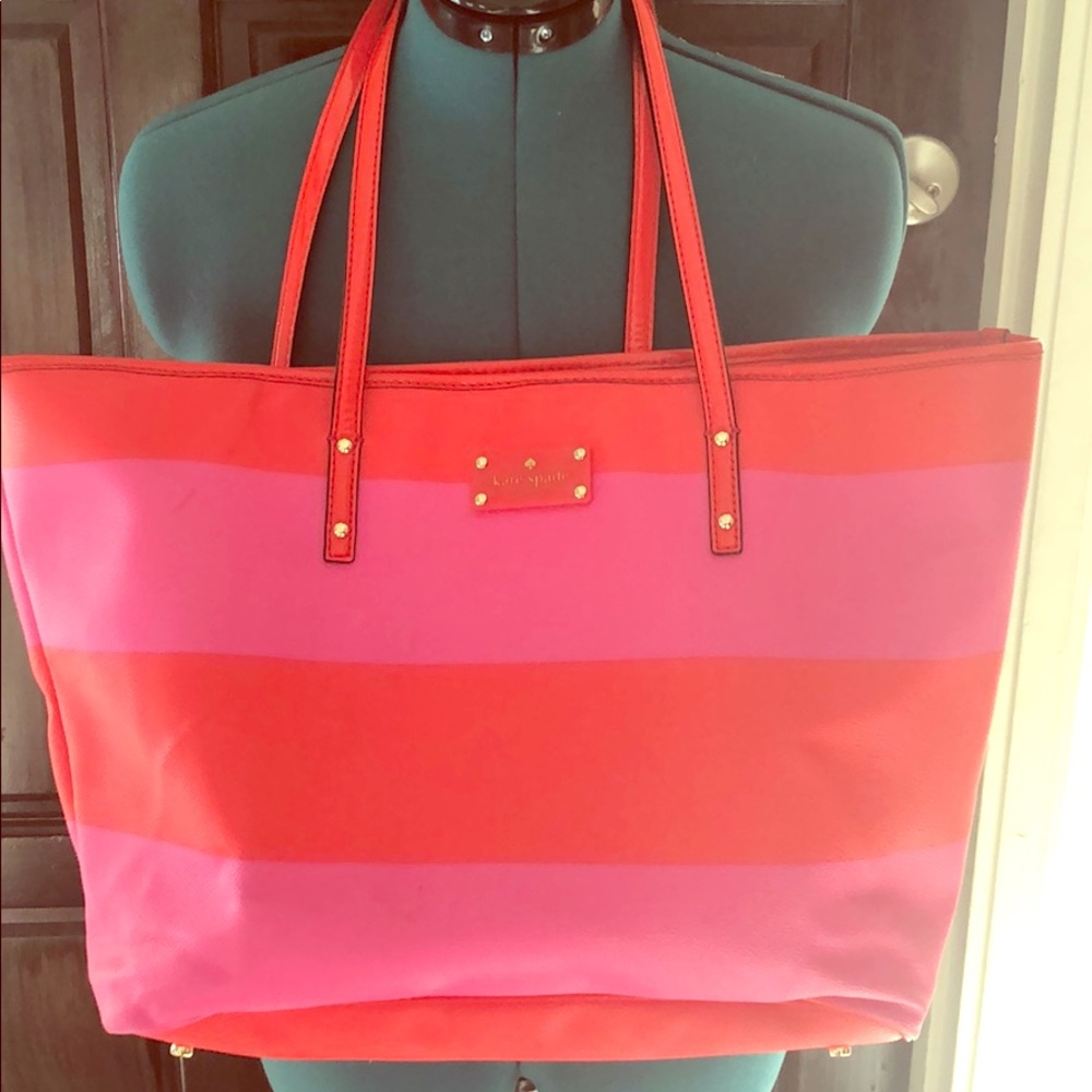 Kate Spade boutique striped harmony large tote